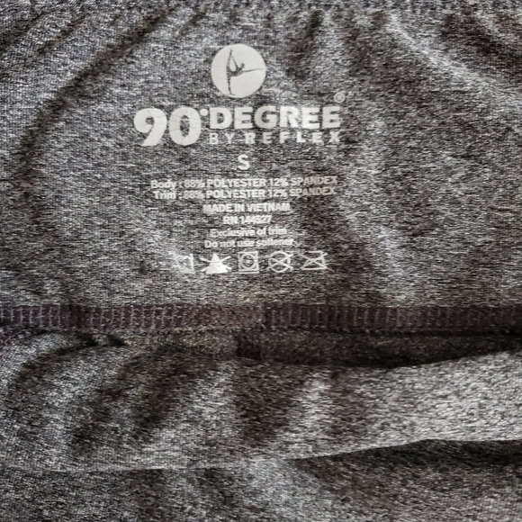 REFLEX Leggings Mid Rise Grey Sheer Detail - Picture 8 of 8